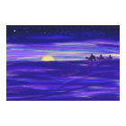 Three Wise Men beautiful watercolor purple