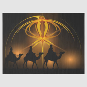 Three Wise Men Beneath the Christmas Star Tissue Paper