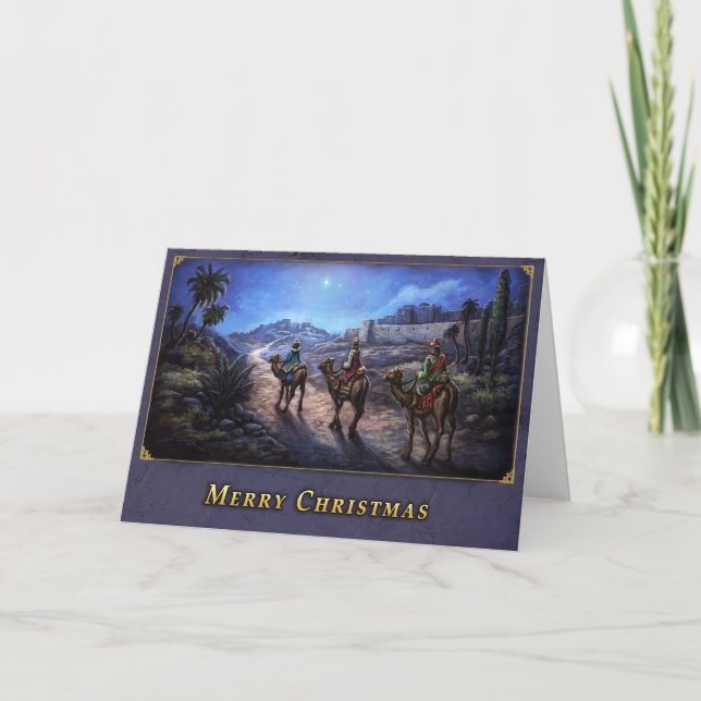 Three Wise Men Christmas Card (Front)