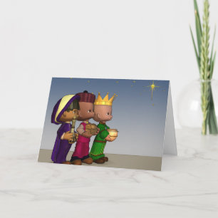 Three Wise Men Christmas Card