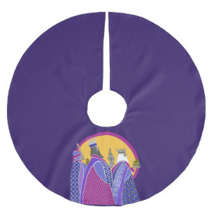 Three Wise Men Christmas Holiday Brushed Polyester Tree Skirt
