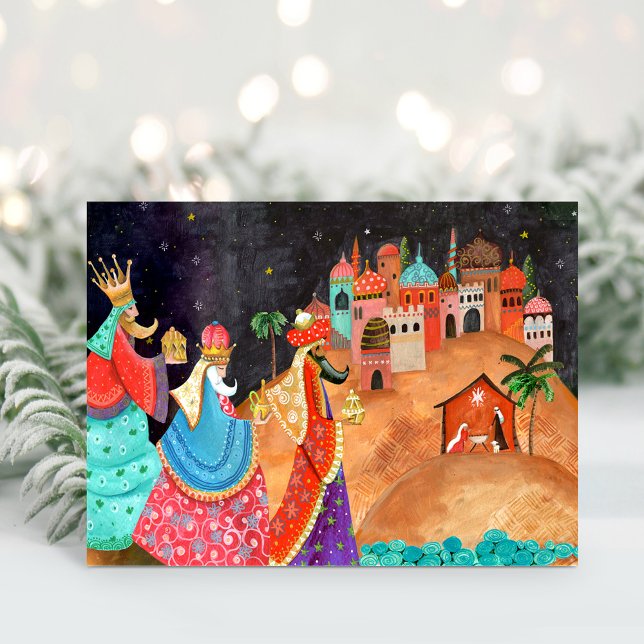 Three Wise Men Christmas Holiday Card (Three Wise Men Christmas Holiday | Greetings Cards)