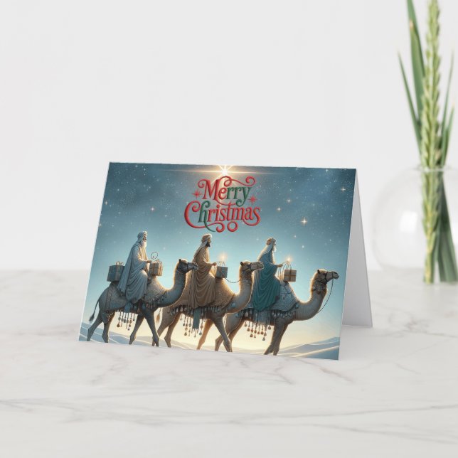 Three Wise Men Christmas Holiday Card (Front)