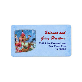 Three Wise Men Christmas Label