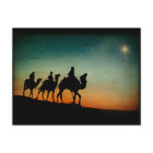 Three Wise Men following Star Christmas