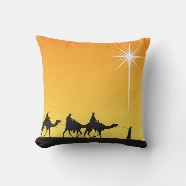 Three Wise Men Following the Star Cushion (Front)
