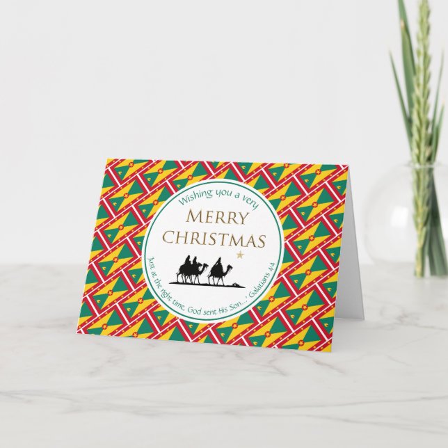 Three Wise Men GRENADA Christmas Holiday Card (Front)