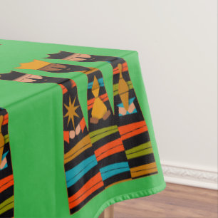 Three Wise Men Modern Mid-Century Tablecloth
