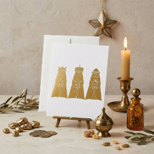 Three Wise Men Modern Nativity Kings Invitation