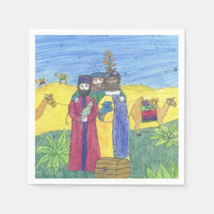 Three wise men napkin
