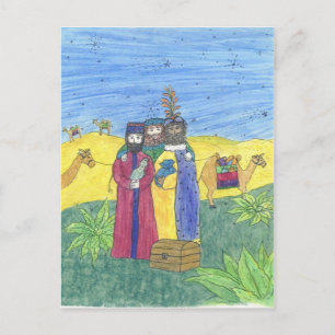 Three wise men postcard