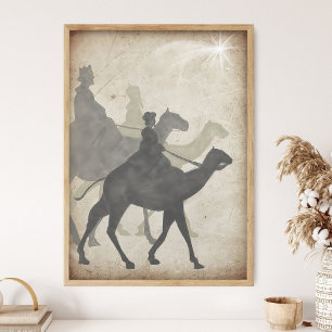 Three wise men, Scripture Wall Art, Bible Stories Poster