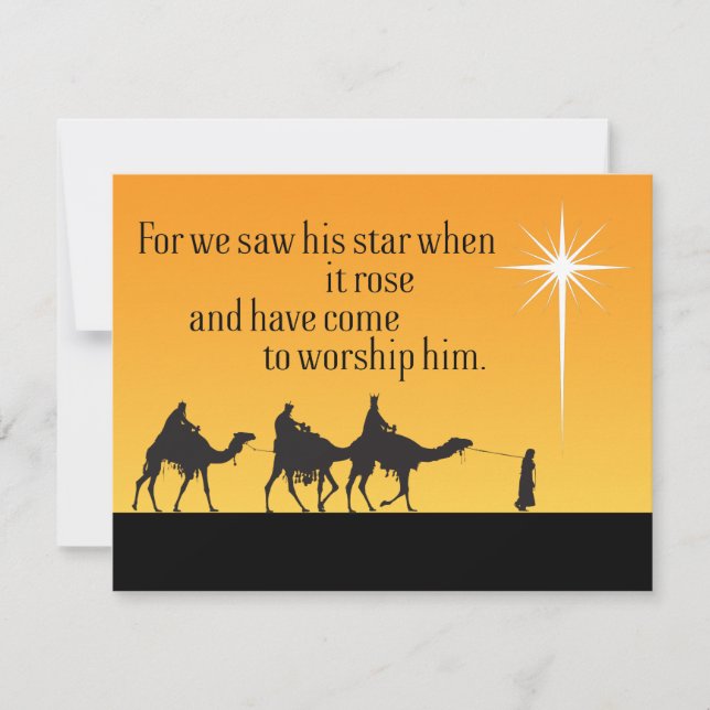 Three Wise Men Star of Bethlehem Christmas Holiday (Front)