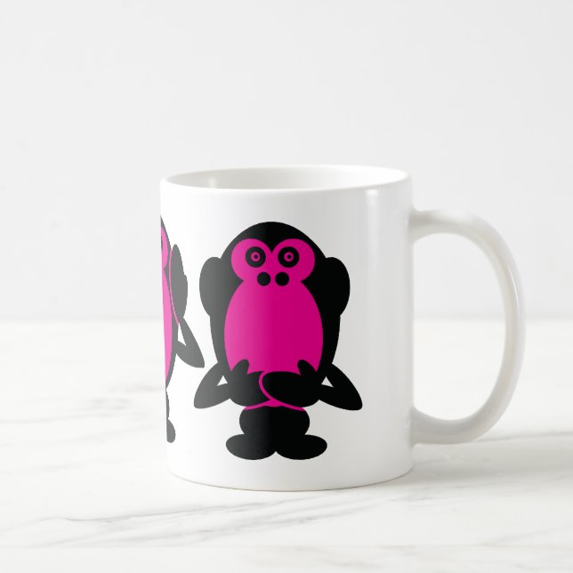 Three Wise Monkeys Coffee Mug (Right)