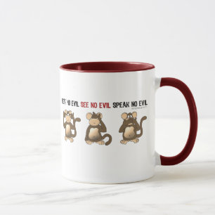 Three Wise Monkeys Mugs