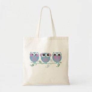 three wise owls see, hear, speak no evil tote bag