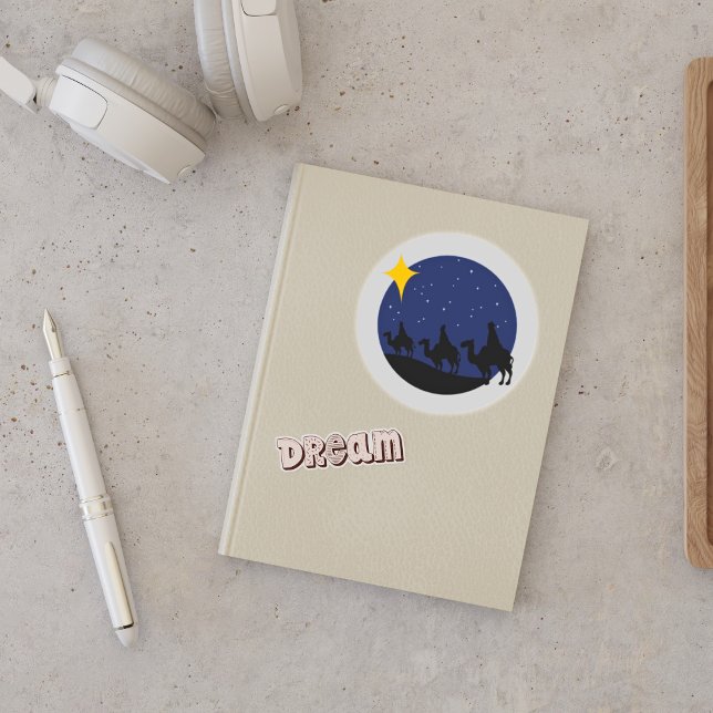 Three Wisemen Bethlehem Star Classic Round Sticker (Creator Uploaded)