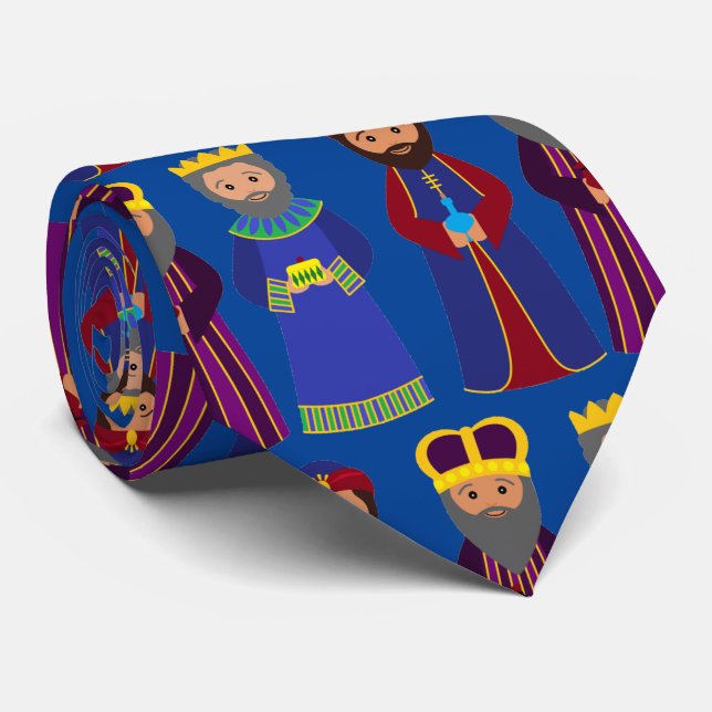 Three Wisemen necktie - Christmas 2022 tie (Rolled)