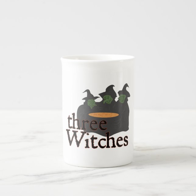 Three Witches Bone China Mug (Front)