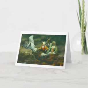 Three Witches Greetings Card