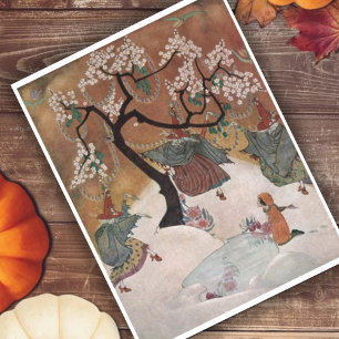 Three Witches Vintage Halloween Greeting Postcard
