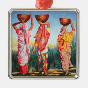 Three Women 1993 Metal Tree Decoration