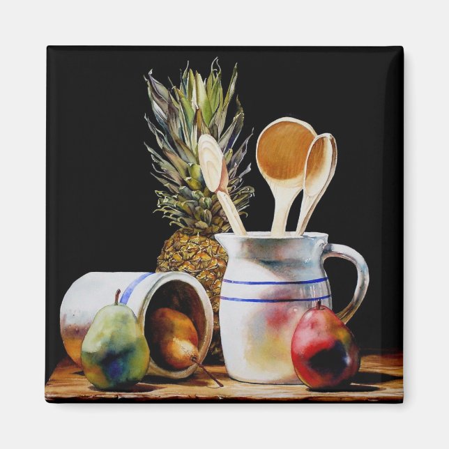 Three Wooden Spoons Magnet (Front)