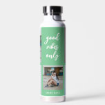 Three Words Collage EDITABLE COLOR Water Bottle<br><div class="desc">Visit our shop at www.berryberrysweet.com for stylish and modern stationery and personalised gifts.</div>