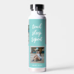 Three Words Collage EDITABLE COLOR Water Bottle<br><div class="desc">Visit our shop at www.berryberrysweet.com for stylish and modern stationery and personalised gifts.</div>