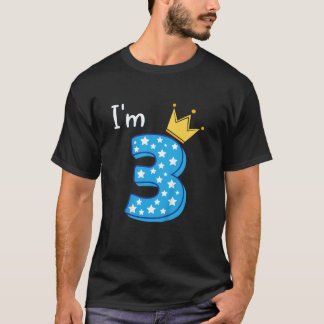 Three Year Old Birthday Boy Kid 3yr 3rd 3 year old T-Shirt