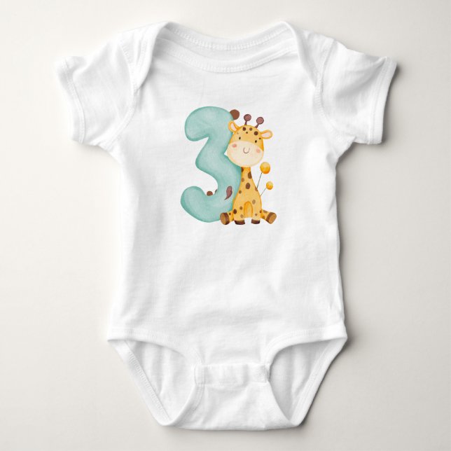 Three Years of Little Stretches Baby Bodysuit (Front)
