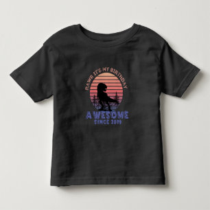 three years old birthday rawr it's my birthday T-S Toddler T-Shirt