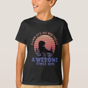 three years old birthday rawr it's my birthday T-Shirt