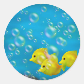 Three Yellow fish- Stickers