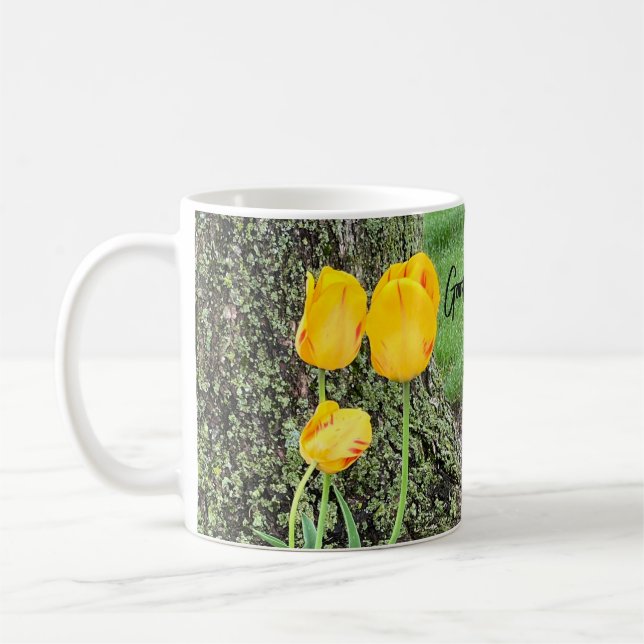 Three Yellow Tulips / Coffee Mug (Left)