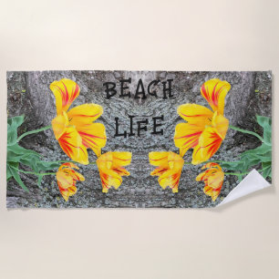 Three Yellow Tulips Sequel / Beach Towel