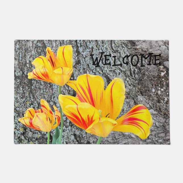 Three Yellow Tulips Sequel / Doormat (Front)
