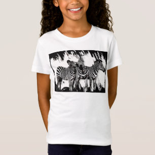 Three Zebras Painting T-Shirt