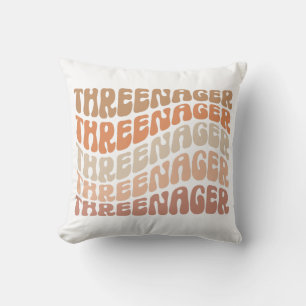 Threenager, 3rd Birthday, hird Birthday Toddler Cushion