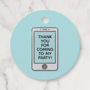 Threengaer Birthday Invitation Thank you Tags