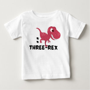 ThreeRex 3rd Birthday Baby T-Shirt
