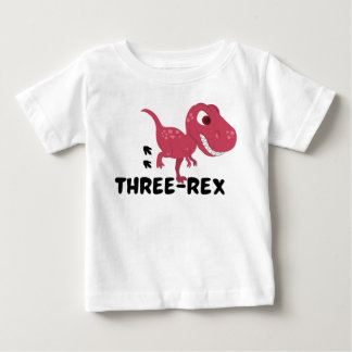 ThreeRex 3rd Birthday Baby T-Shirt