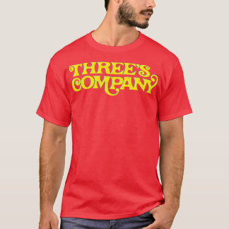 Threes Company Retro Typography Design T-Shirt
