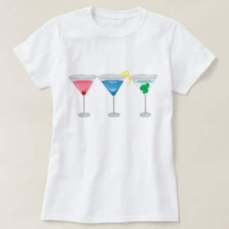 Threetinis Assorted Martinis T-Shirt
