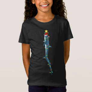 Thresher Shark Xmas Tree Lighting Santa Shark Fish T-Shirt