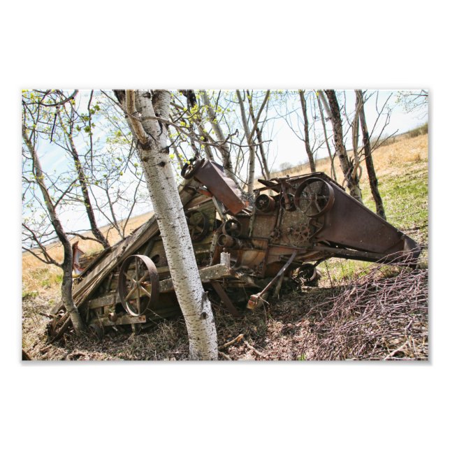 Threshing Machine Photo Print (Front)