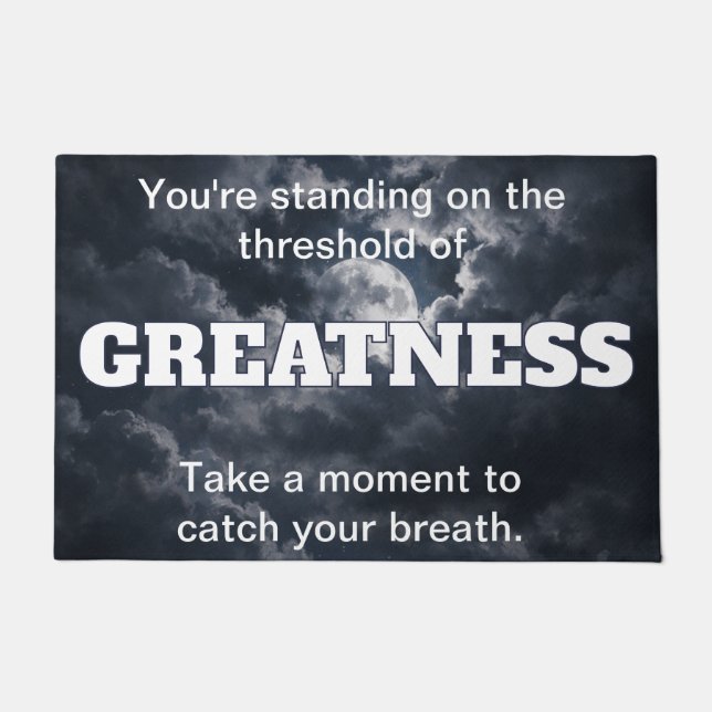 Threshold of Greatness Welcome Mat (Front)