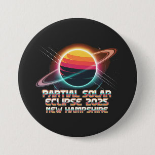 Thrice in a Lifetime 2025 New Hampshire Retro 7.5 Cm Round Badge