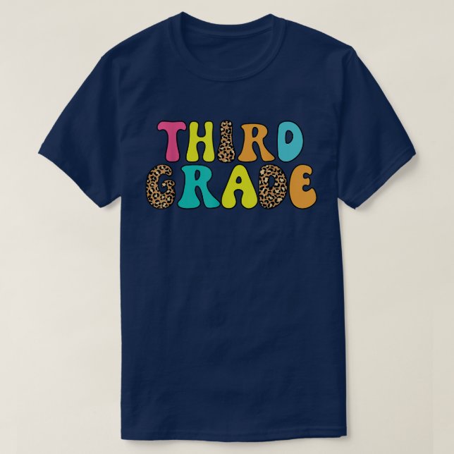 Thrid Grade teacher Back To School T-Shirt (Design Front)