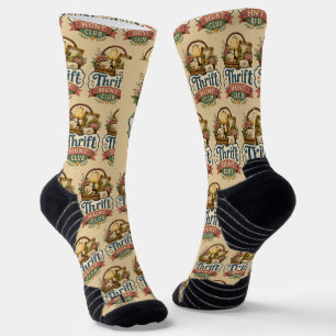 Thrift Hunt Club Vintage Cottagecore Socks